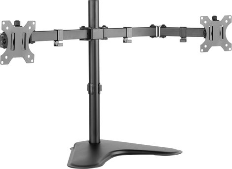Asztali monitortartó 2 monitorhoz 33-81,3 cm (13-32) dönthető/forgatható SpeaKa Professional Secundu 5. kép