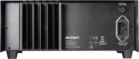 Szabályozható labortápegység 0 - 30 V 0,01 - 3 A 123 W OVP, 3x kimenet, VOLTCRAFT VLP-1303 USB 2. kép