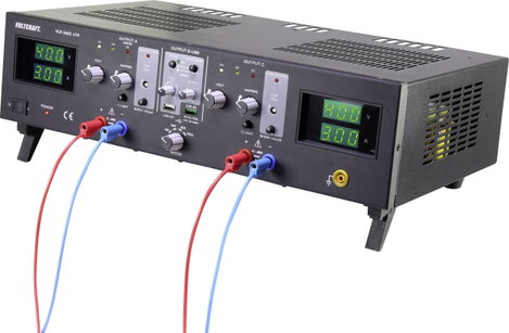 Szabályozható labortápegység 0 - 40 V 0,01 - 3 A 273 W 4x kimenet, Voltcraft VLP-2403 USB 4. kép