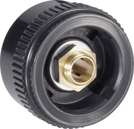 Mentor 4133.603 4133.603 Recézett gomb Fekete (Ø x Ma) 28 mm x 17 mm 1 db