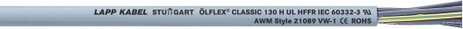 LAPP ÖLFLEX® CLASSIC 130 H Vezérlő vezeték 3 x 0.75 mm² Ezüst-szürke 1123034-1 méteráru