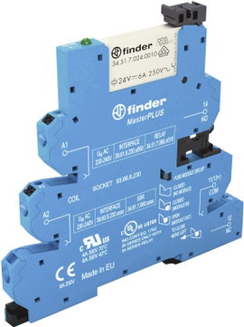 Finder 39.61.0.240.0060 Csatoló relé 240 V/DC, 240 V/AC 6 A 1 váltó 1 db