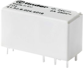 Finder 41.52.6.024.4016 Nyák relé 24 V/DC 8 A 2 váltó 1 db