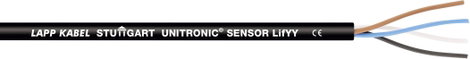 LAPP 7038899/500 Érzékelő vezeték UNITRONIC® SENSOR LifYY 4 x 0.25 mm² Fekete 500 m