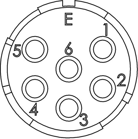 EPIC® SIGNAL M23 betétek, 6 tűs 73002767 Lapp Zubehör LAPP Tartalom: 20 db 2. kép