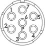 EPIC® SIGNAL M23 P 7-pólusú betétek 44420148 Lapp Zubehör LAPP Tartalom: 5 db 2. bélyegkép