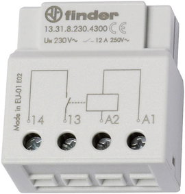Falba süllyeszthatő relé 1 záró 230 V/AC 12 A, Finder 13.31.8.230.4300