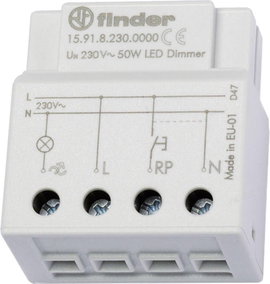 Dimmer Díszítés/alapvakolat Finder 15.91.8.230.0000 230 V/AC 1 db