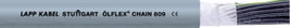 LAPP 1026700-1 Energiavezeték ÖLFLEX® CHAIN 809 2 x 0.50 mm² Szürke méteráru