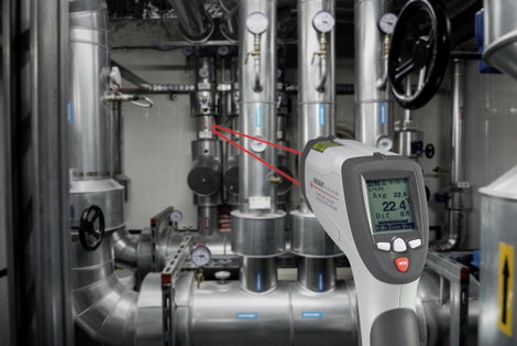 Infra hőmérő pisztoly adattárolóval, 50:1 optika -50...+1200°C, Voltcraft IR 1201-50D USB 6. kép