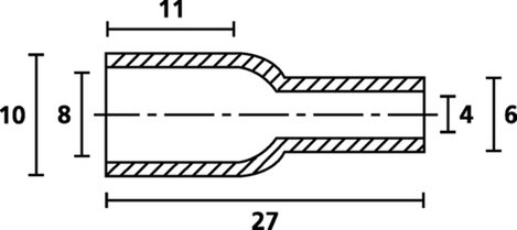 HellermannTyton HV4819 PVC-FR BK 2000 Védősapka Szorítási átmérő (max.) 4 mm PVC Fekete 1 db 3. kép