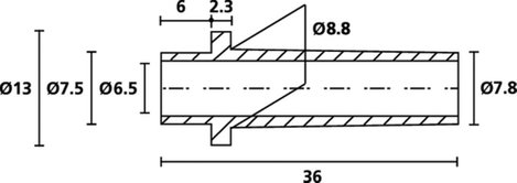 HellermannTyton HV2209 PVC-FR BK 1000 Törésgátló Szorítási átmérő (max.) 7.8 mm PVC Fekete 1 db 2. kép