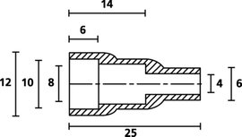 HellermannTyton HV4820 PVC NA 2000 Védősapka Szorítási átmérő (max.) 6 mm PVC Átlátszó 1 db