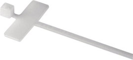 Vezeték jelölő kábelkötegelő, feliratozó felület: 25 x 8 mm natúr HellermannTyton IT18R-N66-NA-C0 11