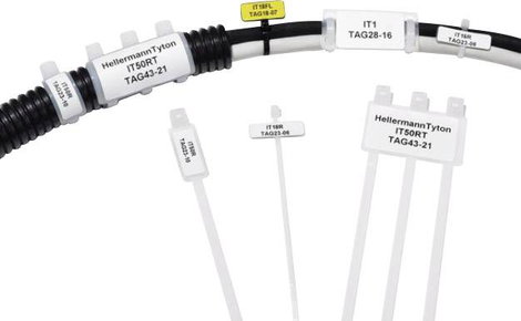 HellermannTyton 111-85219 IT50RD-PA66-NA-L1 Vezeték jelölő Feliratozó felület: 29 x 26.3 mm Natúr 1 2. kép