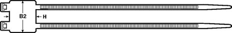 HellermannTyton 111-85219 IT50RD-PA66-NA-L1 Vezeték jelölő Feliratozó felület: 29 x 26.3 mm Natúr 1 4. kép