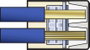 HellermannTyton 148-90036 HCPM-2 Vezetékösszekötő hajlékony: 1-2.5 mm² merev: 0.5-2.5 mm² Pólusszám: 6. bélyegkép