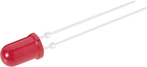 LED szórt 5mm piros Vishay TLUR5400