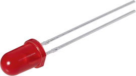 LED huzal kivezetéssel, zöld, kerek, 5 mm 40 mcd 60 ° 20 mA 2.2 V L 53 GD