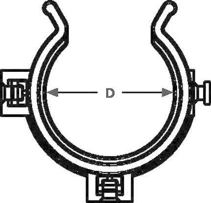 HellermannTyton 161-64004 HWClip16-HIRHS-BK-50 Tartó védőtömlőhöz Fekete 1 db 5. kép