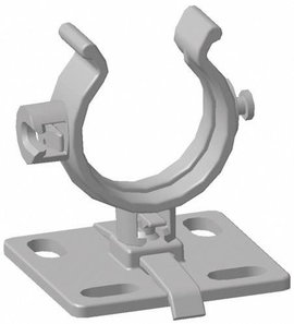 HellermannTyton 161-64008 HWClip25-HIRHS-BK-50 Tartó védőtömlőhöz Fekete 1 db