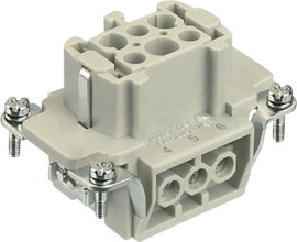 Ipari csatlakozó betét Series Han E, Harting Han® 6E-F-s 09 33 006 2701