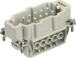 Ipari csatlakozók Series Han® E - betétek Han® 10E-M-s Harting Tartalom: 1 db
