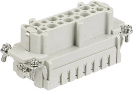 Ipari csatlakozók Series Han® E - betétek Han® 10ES-F Harting Tartalom: 1 db