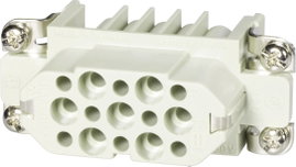 Ipari csatlakozók Han® D sorozat - betétek Han® 15D-F-c Harting Tartalom: 1 db