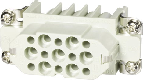 Ipari csatlakozók Han® D sorozat - betétek Han® 15D-F-c Harting Tartalom: 1 db