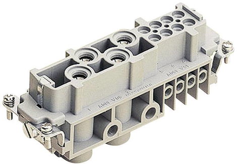 Ipari csatlakozók sorozat Han® Com - betétek Han® K4/8-F Harting Tartalom: 1 db