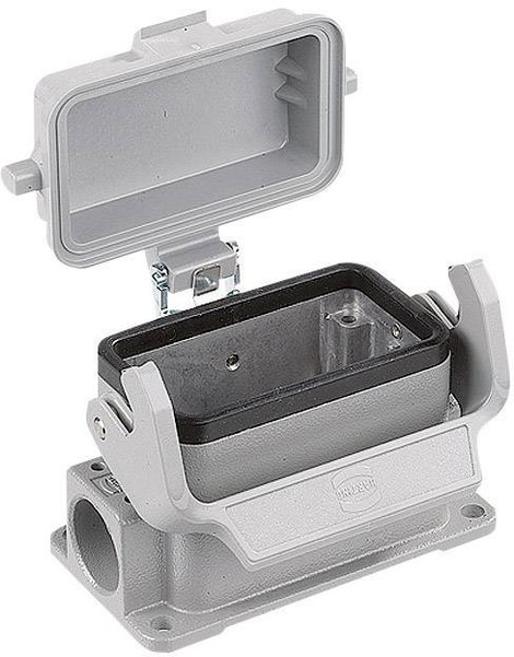 Tartozékok a 10-es mérethez B - Bázisház Han® 10B-asg2-LB-K-16 Harting Tartalom: 1 db