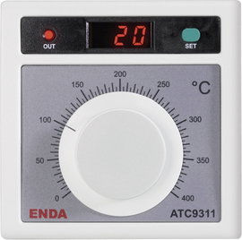 Enda ATC9311-FE-400-230 Hőmérséklet szabályozó J 0 - +400 °C Relé, 2 A (H x Sz x Ma) 50 x 96 x 96 mm