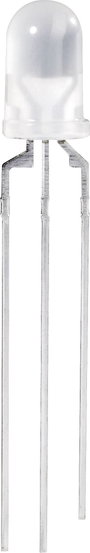 LED dióda, három színű, piros, zöld, sárga 5 mm 90/70 mcd 60° 20 mA 2 V/2.1 V Vossloh Schwabe CQX 95 bélyegkép