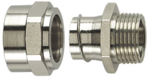 HellermannTyton 166-33800 PCSB12-FM-M16 Tömlő tömszelence Fémes M16 10.20 mm Egyenes 1 db