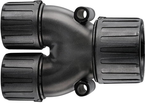 HellermannTyton 166-25802 HG21-Y16 Y elosztó Fekete 21 mm, 16 mm, 16 mm 1 db