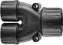 HellermannTyton 166-25803 HG28-Y21 Y elosztó Fekete 28 mm, 21 mm, 21 mm 1 db bélyegkép