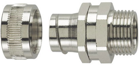HellermannTyton 166-30427 SC12-SM-M16 Tömlő tömszelence Fémes M16 10.20 mm Egyenes 1 db