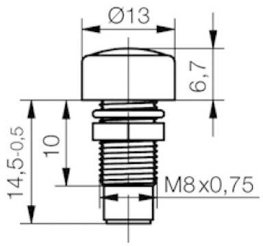 Krómozott LED foglalat 5 mm, Signal Construct SML 1089 2. kép