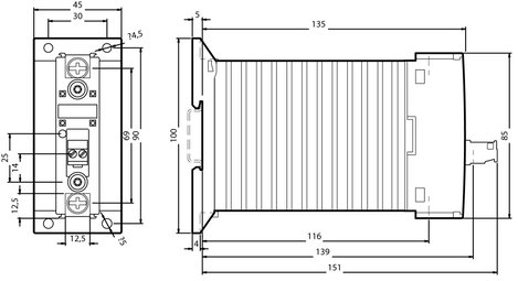 Siemens 3RF2320-1AA45 Félvezető védelem Nullfeszültség kapcsoló 1 záró 20 A 1 db 4. kép