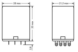 WAGO 858-150 Dugaszrelé 24 V/DC 5 A 4 váltó 1 db