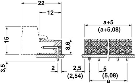 Phoenix Contact Stift ház panel MSTB Pólusok száma 12 Raszterméret: 5.08 mm 1759114 1 db 2. kép