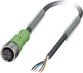 Phoenix Contact 1669822 Érzékelő-/működtető összekötő, konfekcionált M12 Alj, egyenes 1.50 m Pólussz