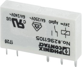 Miniatűr nyák relé 24 V/DC 6 A 1 váltó, Phoenix Contact REL-MR- 24DC/21AU