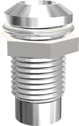 Signal Construct SMQ1089 SMQ1089 LED foglalat Fém Alkalmas LED, 5 mm Csavaros