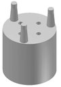 Fischer Elektronik Tranzisztor távtartó 1 db MS 184-7 Alkalmas házhoz (félvezető): TO-18 (Ø x Ma) 5. bélyegkép