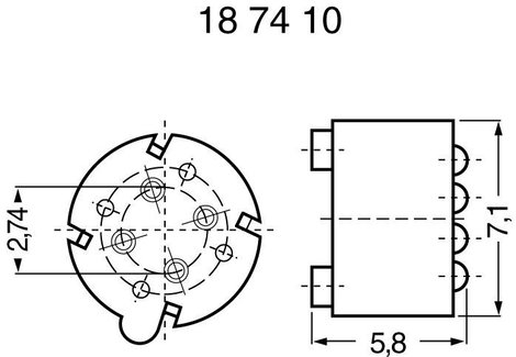 Fischer Elektronik Tranzisztor távtartó 1 db MS 58-7 Alkalmas házhoz (félvezető): TO-5 (Ø x Ma) 9.2 2. kép