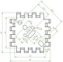 Hűtőborda 6,8 K/W 42 x 42 x 17 mm TO-3 TO-55 SOT-9 SOT-32 TO-220, Fischer Elektronik FK 223 SA-CB 2. bélyegkép
