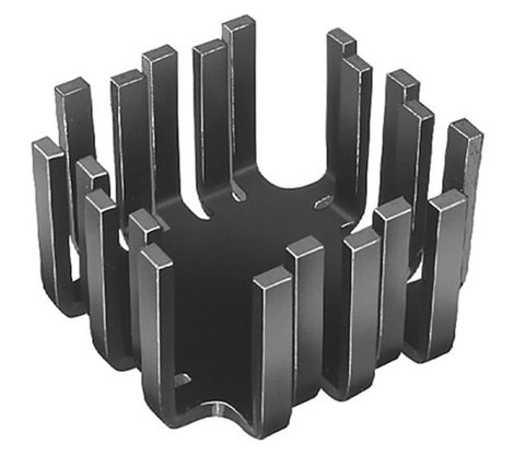 Hűtőborda 6 K/W 45 x 45 x 25,4 mm TO-3 TO-55 SOT-9 SOT-32 TO-220, Fischer Elektronik FK 201 SA-CB