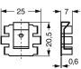 Hűtőborda 25 K/W 25 x 20,5 x 7 mm TO-220, Fischer Elektronik FK 220 SA-220 2. bélyegkép